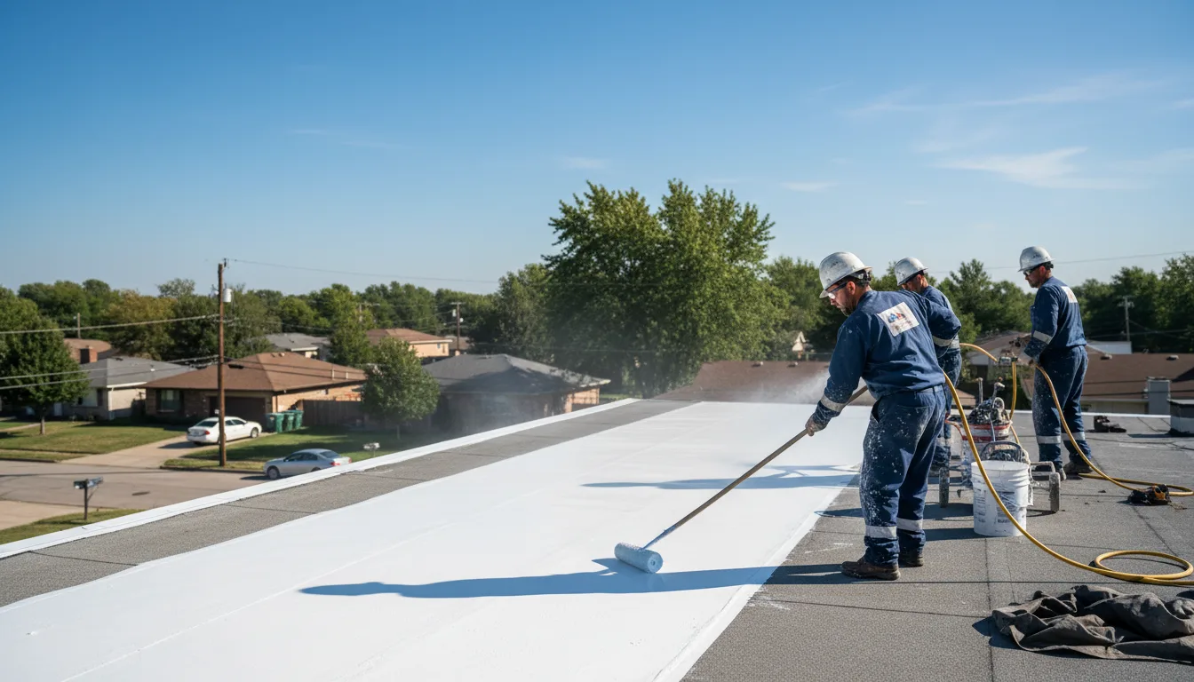 Commercial roof coating in Williamston, SC near me